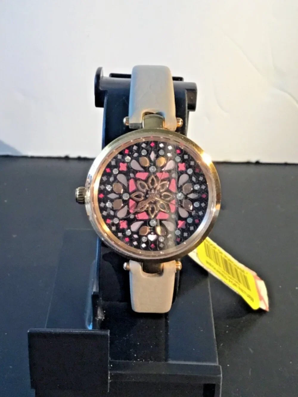 kate spade new york holland mosaic leather strap watch